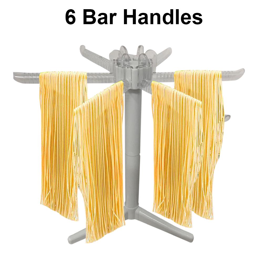 Inklapbare Pasta Droogrek Spaghetti Droger Stand Noedels Drogen Houder Opknoping Rack Pasta Koken Gereedschap Met 6 Bar Handgrepen