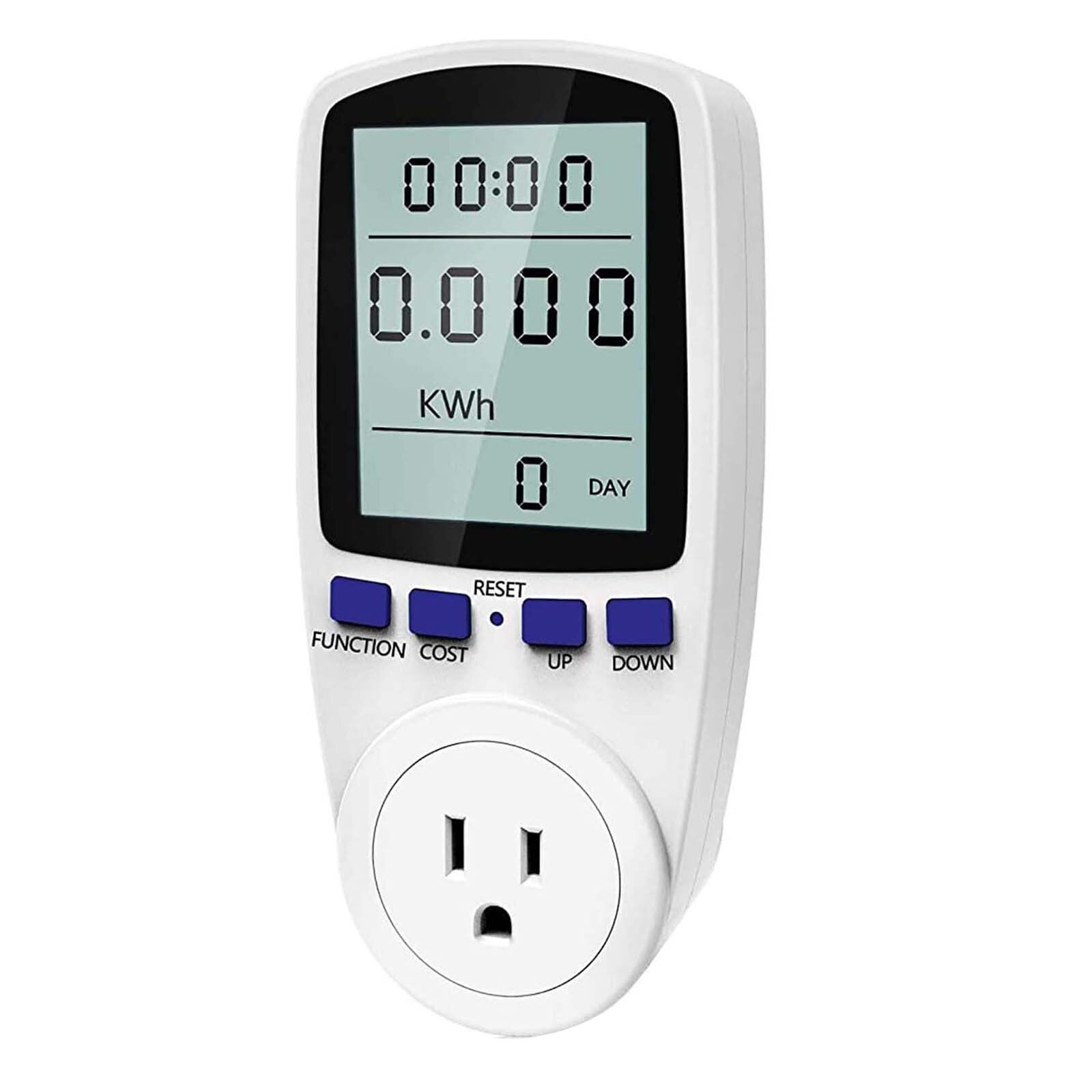 Watt Meter Power Energy Monitor Elektriciteit Gebruik Socket Apparatuur Plug Elektriciteit Analyzer Monitor Energie Meter Meten: Default Title