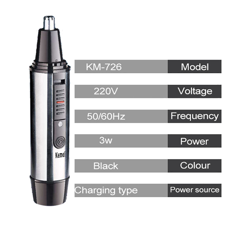 Metalen Oplaadbare Neus Trimmer Baard Trimer Oor Schoner Wenkbrauwen Neus Haar Trimmer Voor Neus En Oor Apparaat Schoon Ontharing