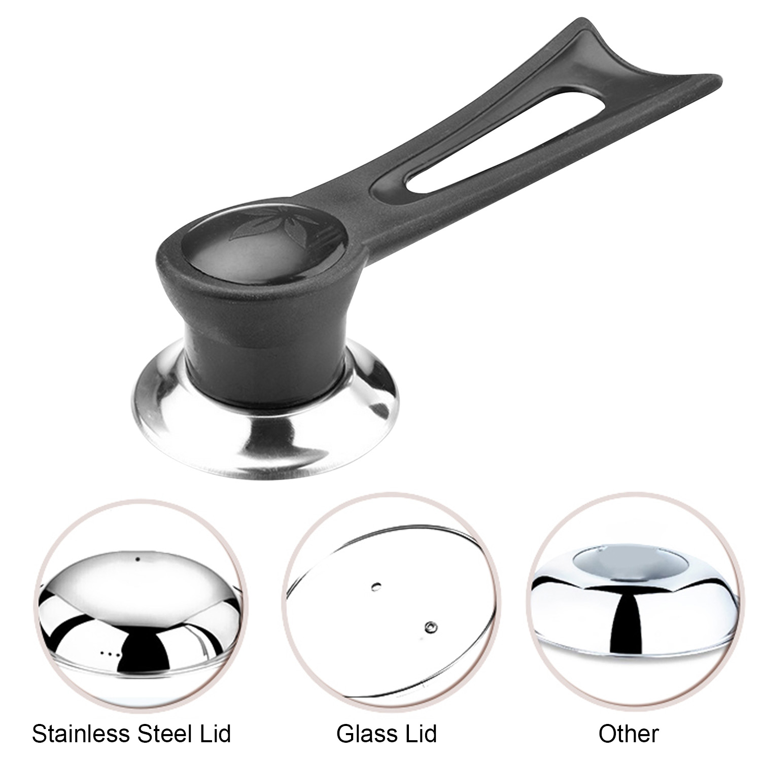 Behogar uniwersalna pokrywka garnka chwyt gałki długa rączka pokrywka Handgrip akcesoria zamienne robić naczynia kuchenne garnek patelnia