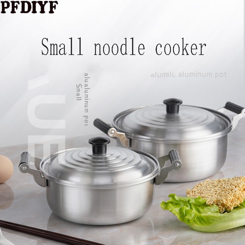 Silver Soup Pot Aluminum Alloy Non-stick Milk Pot Stockpot Cooker Salad Instant Noodle Bowl Kitchen Cooking Tools