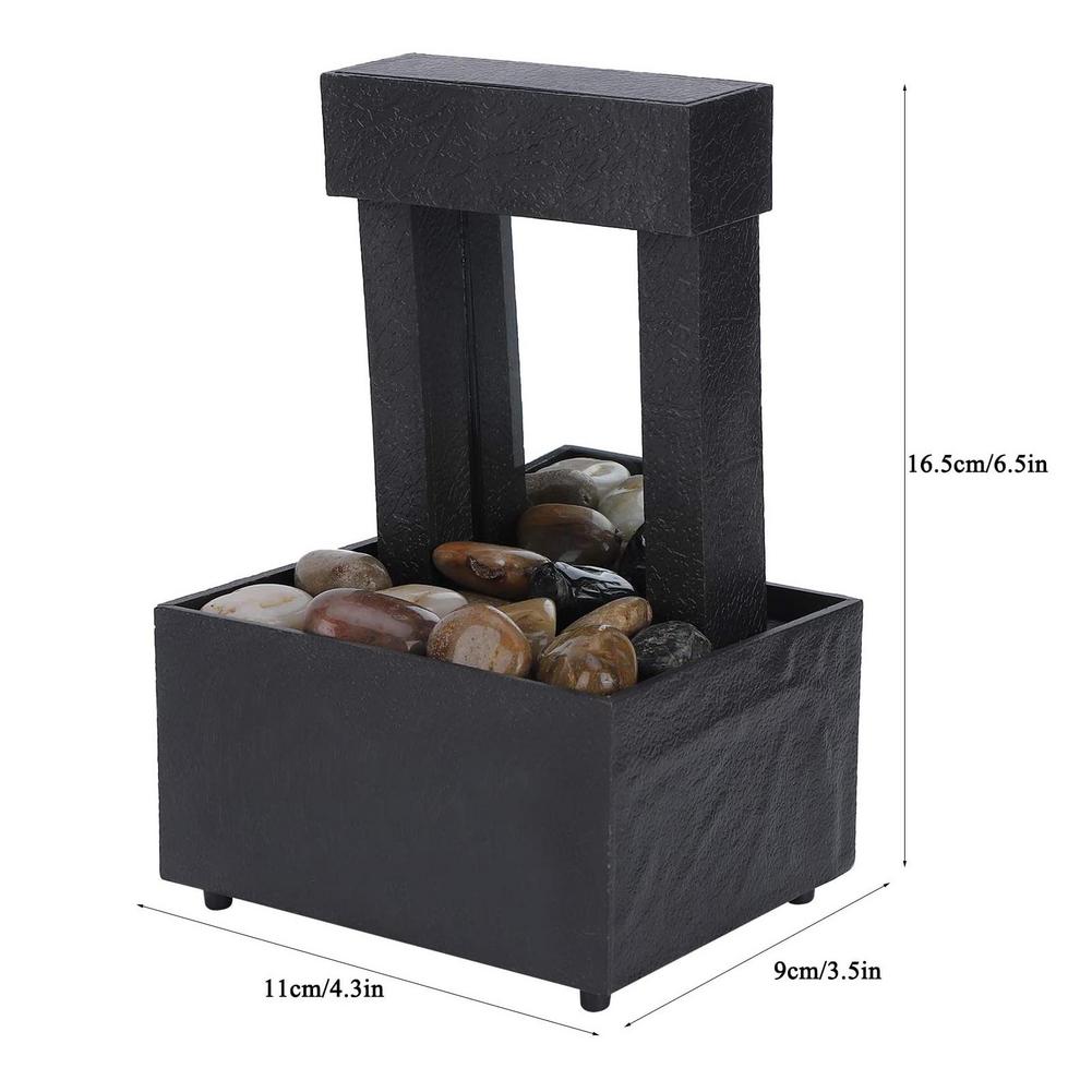 drinnen Brunnen Dekorative LED-beleuchtung Schreibtisch Brunnen Brunnen Wasser Ornamente Mit Steine Feng Shui Rad Becken # DAS