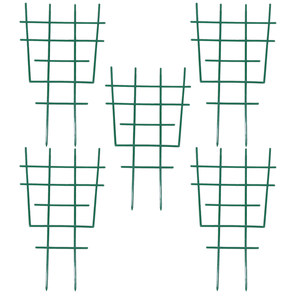 5 Pcs Plastic Garden Trellis Climbing Frame Fence Lattice Gardening Net Vegetable Plant Lattice Garden Tools Green: Default Title