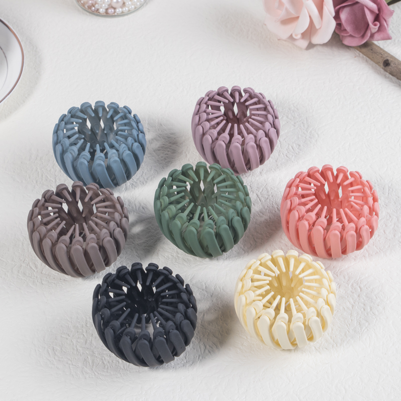 1 Pc/4 Stuks/7 Stuks Mode Vogelnest Haar Clips Voor Vrouwen Matte Haar Klauw Clips paardenstaart Haaraccessoires Voor Vrouwen Meisjes