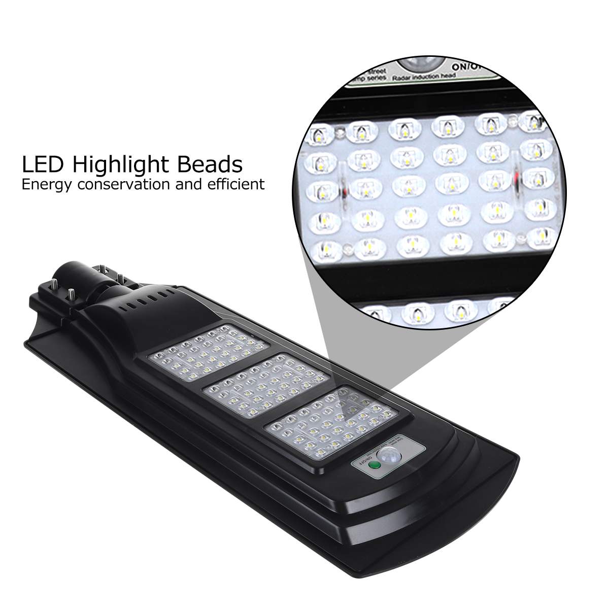 120W/240W/360W Solar Street Light 30/60/90 LED Outdoor Lighting Security Lamp Motion Sensor Waterproof IP67