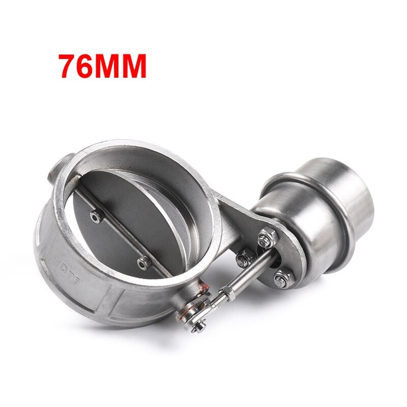 Car Exhaust Control Valve Boost Vacuum Activated Exhaust Cutout Open Style Pressure 1 BAR: 76mm