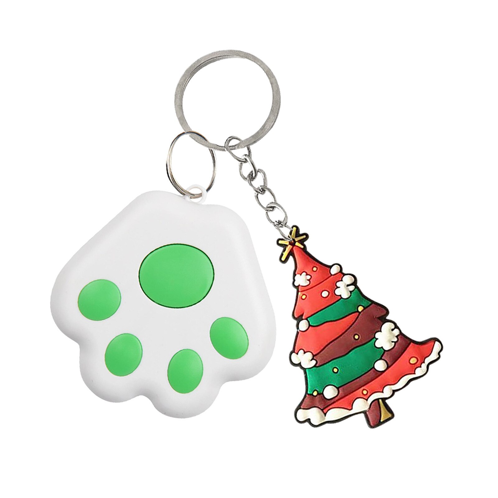 Schlüsselanhänger-tracker mit weihnachtsmann-motiv, intelligentes anti-verlust-gerät, bluetooth-locator, schlüsselfinder für kinder, haustiere, taschen, geldbörsen und mehr: Grün 