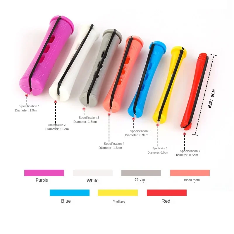 Juego de varillas para la permanente y rodillos para el cabello para mujer, rizador de pelo largo y corto con varillas de onda fría, herramientas para rizar el cabello, 12 unidades