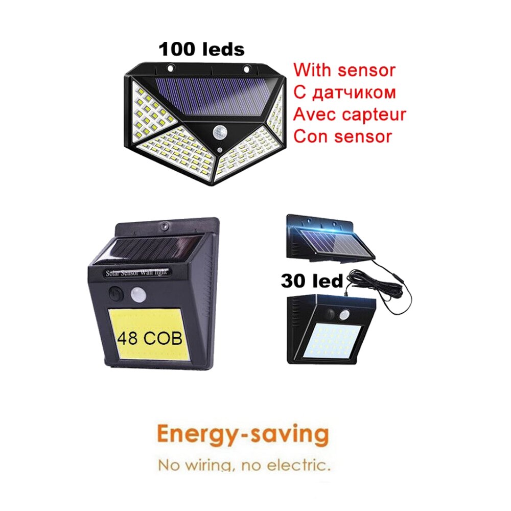 LED Solar Light Super Bright Solar Motion Sensor Light Weatherproof Solar Lights Outdoor Wireless Solar Motion Security Light in