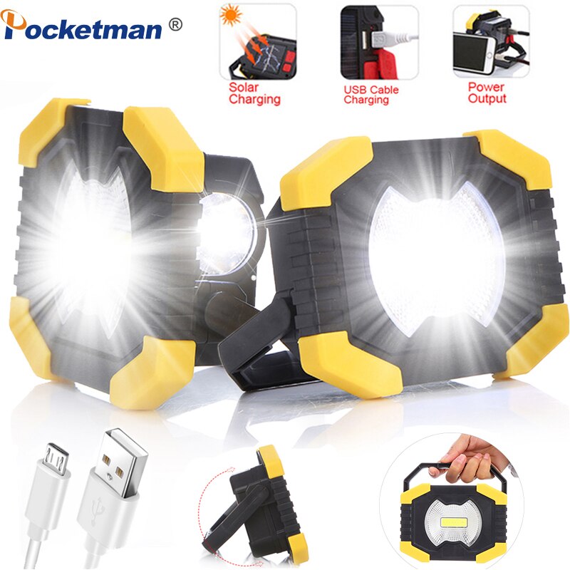 150W LED Tragbare Scheinwerfer 8000lm Super Helle LED Arbeit Licht Wiederaufladbare für draussen Camping Lampe LED Taschenlampe