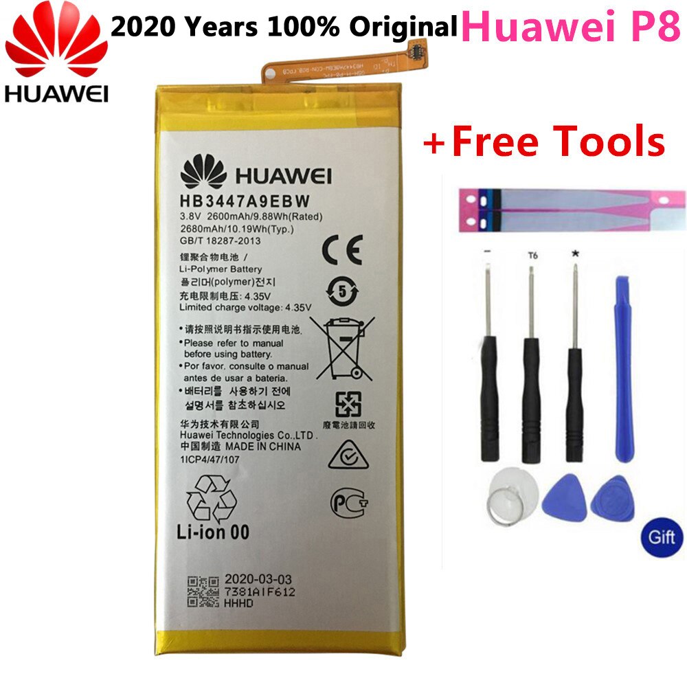 HuaWei Original Battery For Huawei Honor 7 9 P9 P10 P8 Lite For Mate 8 9 10 20 Pro P20 Pro Nova 2 Plus honor 8 5C 7C 7A battery: Huawei Ascend P8