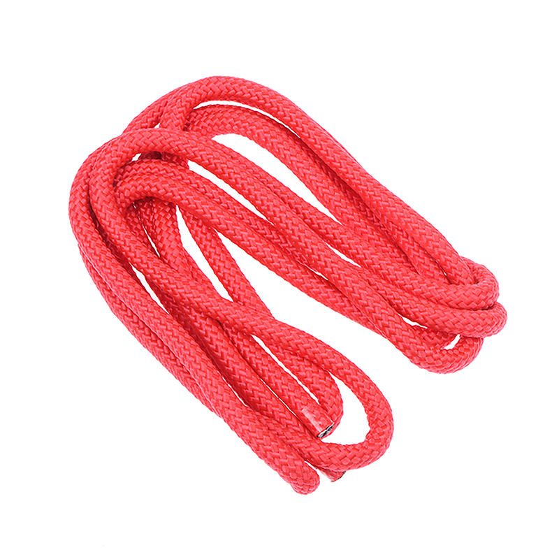 Cuerda para artes de gimnasia, cuerda para saltar, ejercicio, Fitness, Color arcoíris, cuerda de entrenamiento deportivo, cuerda para gimnasia rítmica, herramienta deportiva: Rojo