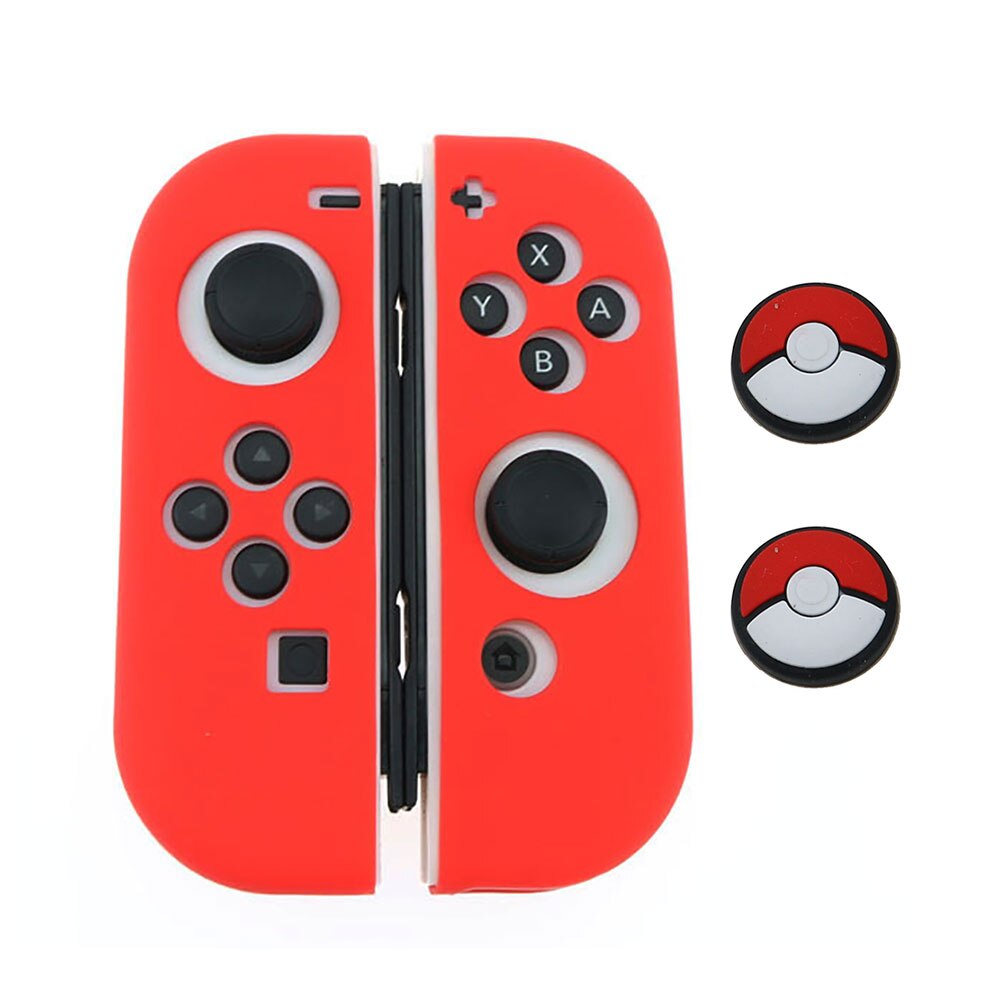 JCD for Nintend Switch Joycon Cover Solft Silicone Case with Thumbstick caps for Nintendo Switch Controller Grip Joy-con Cover