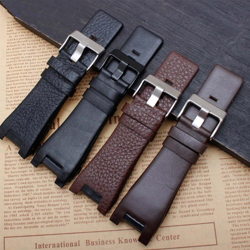 Bracelet de montre en cuir véritable pour Diesel DZ1216 DZ1273 DZ4246 DZ4247 DZ287