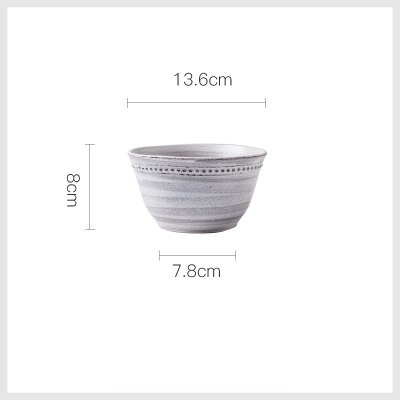Plate Japanese Ceramic Tableware Home Set Plane Nordic Retro Western High-End Personality Durable Tableware Dishes Set: Small bucket