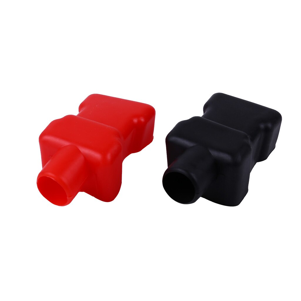 2 pc Car Battery Negative Positive Terminal Covers Cap Boat Insulating Protector For Electronics Communication Equipment Cars