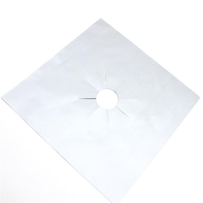 4 st universal ugnsfodral gashäll skyddsplattor fyrkantiga värmebeständiga brännare spisskydd tvättbar återanvändbar dyna 27*27cm