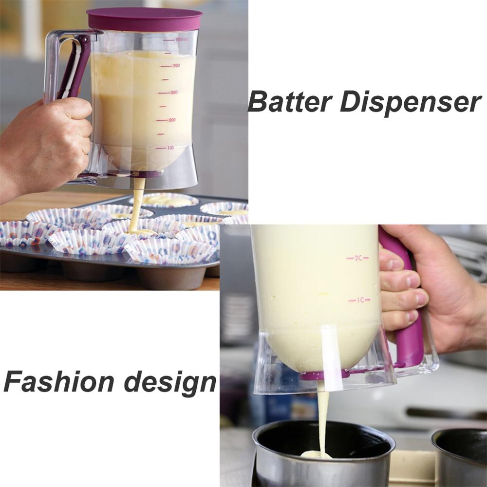 Dispensador de masa para panqueques, herramienta de cocina para hornear pasteles, cupcakes, Donut, Waffle del fabricante, máquina para rosquillas