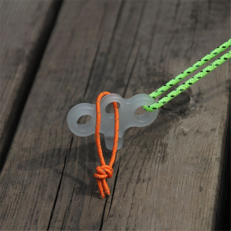 5pcs Luminous Thread Tent Nail 3-hole Stainless Steel Peg Camping Deck Fishing Stake