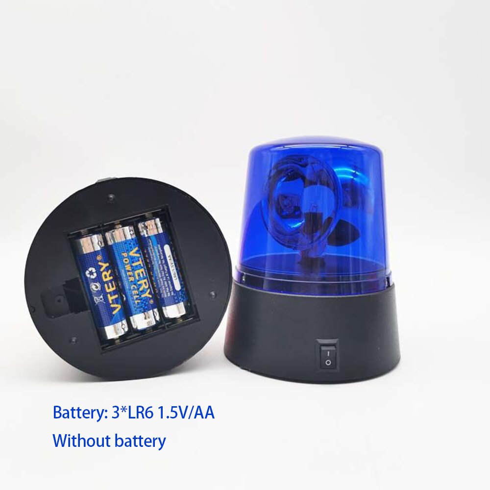 Gate Flashing Light Alarm Lamp For Swing Sliding Gate Barrier Signal Strobe Flashing Lamp DC 12V 24V AC220V: Battery powered blue