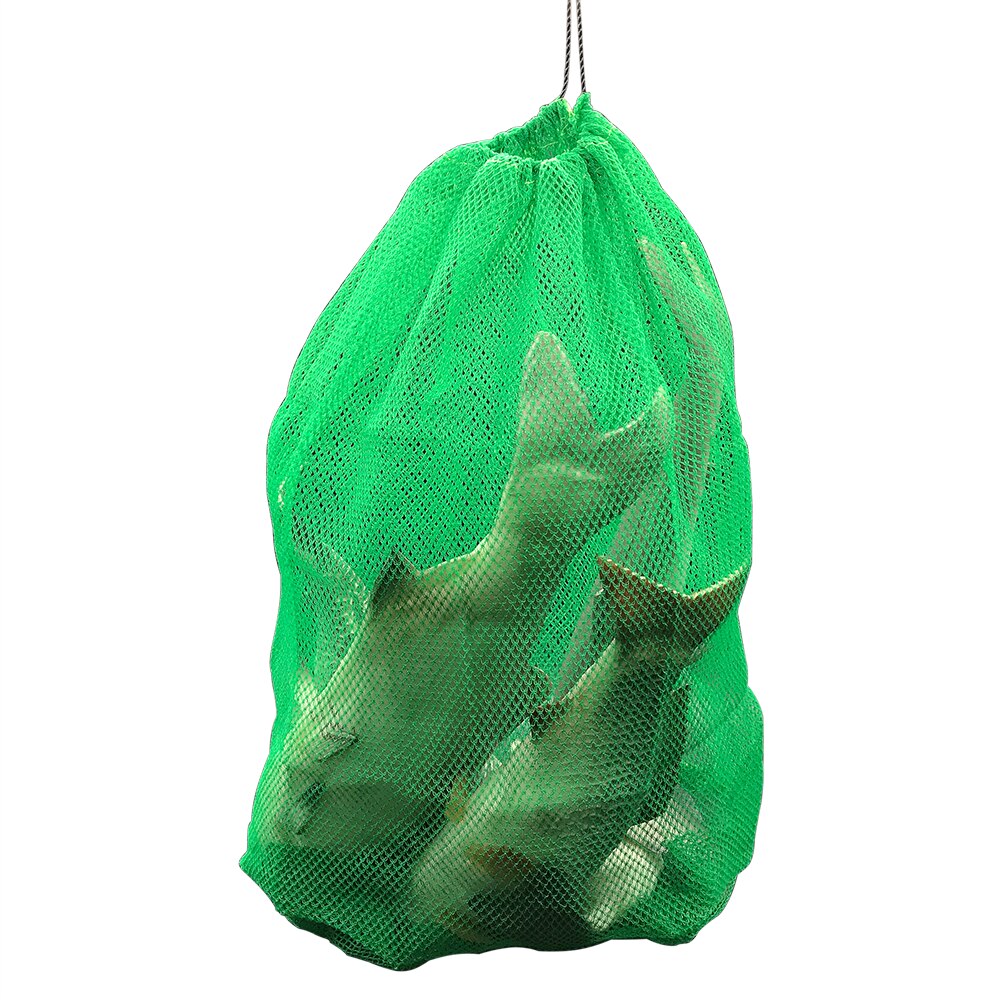 Mesh pose plast nylon mesh taske netpose foldning fiskeredskaber fiskeredskaber fortykning små gitter net levende fisk net taske taske