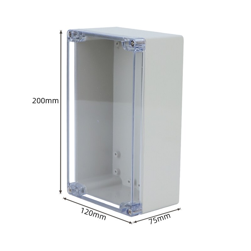 160*110*90mm 200*120*75mm Waterproof Junction Box Electrical Project Box Enclosure Instrument Case Wiring Connection Box IP65: 200x120x75T