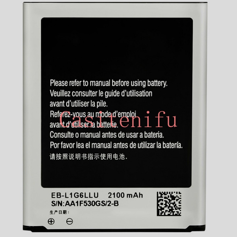 2100mAh Batterij Voor Samsung Galaxy S3 i9300 i9305 i9308 i747 i535 L710 T999 EB-L1G6LLU Mobiele telefoon batterij