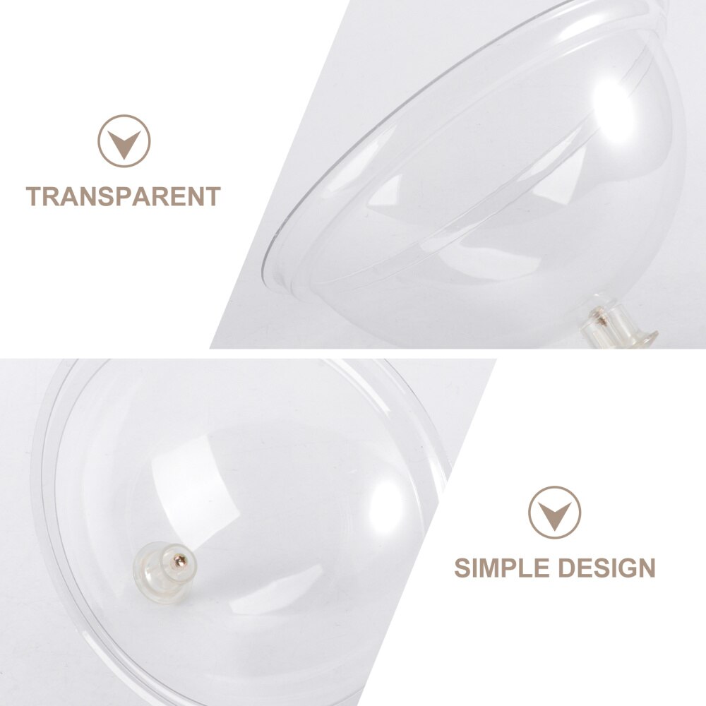 Cubierta acrílica redonda para alimentos, tapa de aislamiento duradero para tienda para alimentos, para el hogar, pan, postre, plato transparente, 8 pulgadas, 21c, 1 unidad