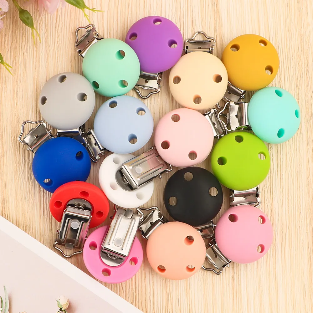 LOFCA 3Pcs/Lot Silicone Clips Round Heart Shaped Clips jewelry creation clip Tools clips for Necklace Jewelry Accessories