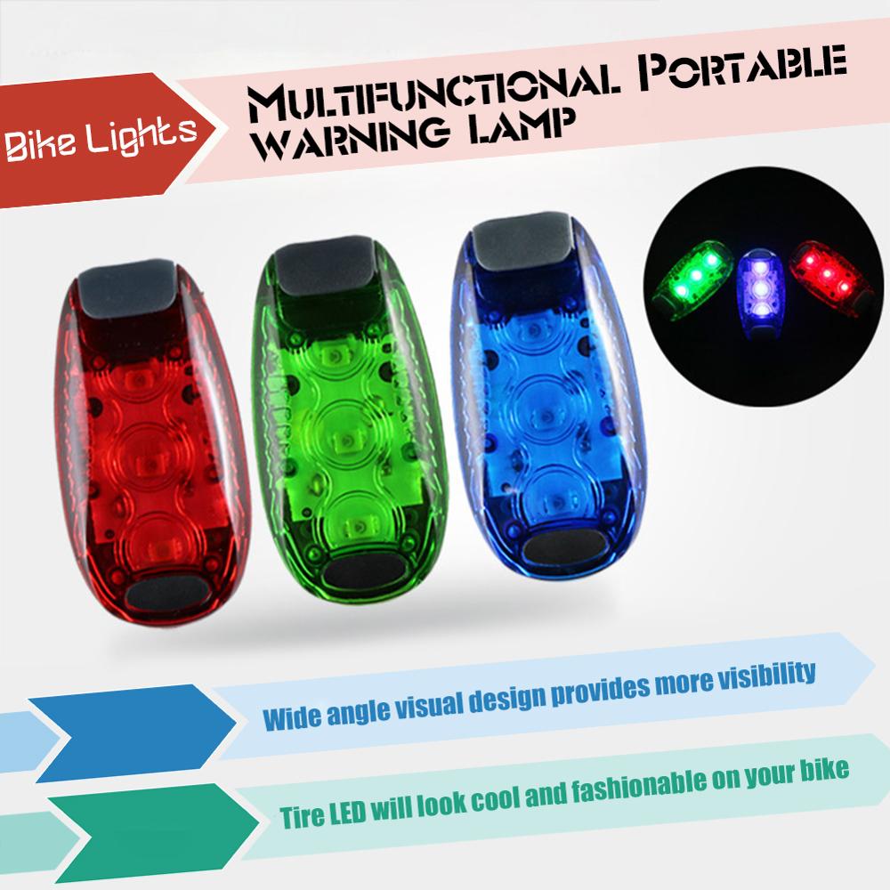 Waterproof LED Safety Light Clip On Bike Backpack Hightlights for Runners Dogs Bike Walking Portable Safety Warning Lights