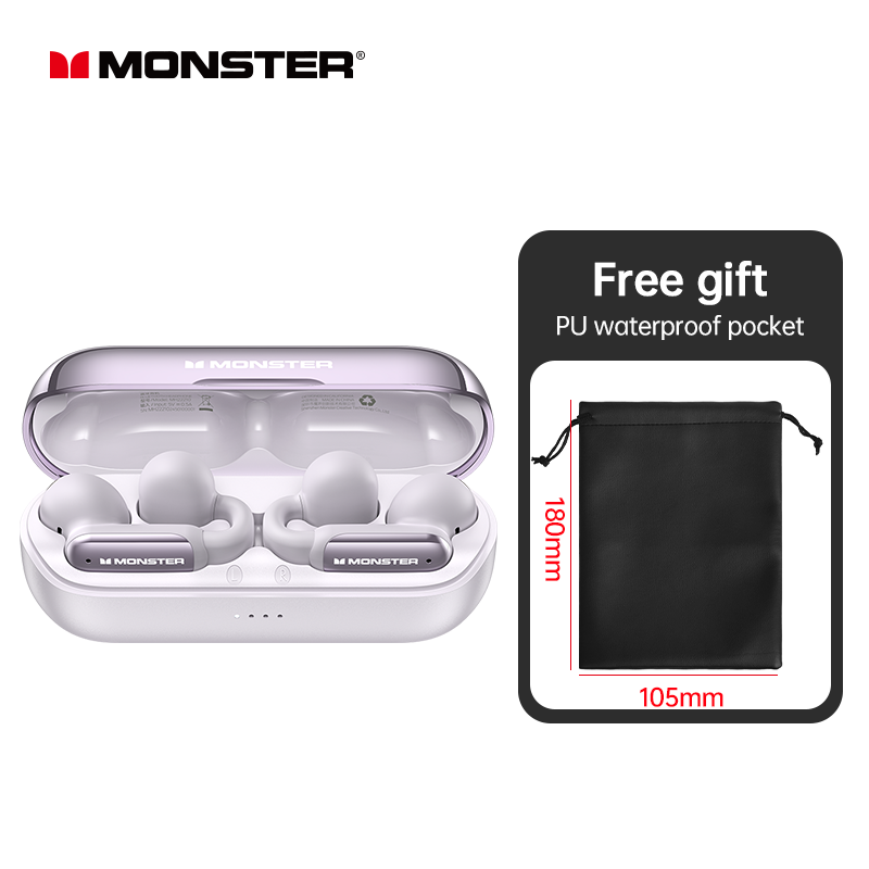 Monster AC601 TWS auriculares Bluetooth estéreo HiFi HD llamada Clip en auriculares reducción de ruido auriculares para juegos deportes al aire libre correr: Color de piel