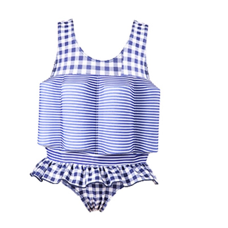 Traje de baño flotante con palos de flotabilidad desmontable flotante traje de baño de entrenamiento traje de baño infantil para niñas: S