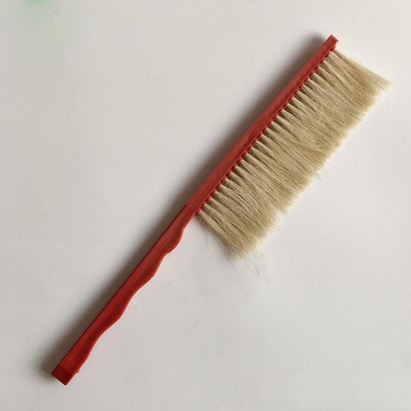 Herramientas de apicultura cepillo de plástico de de abeja de barrido de plástico rojo cepillo de abeja de cola de caballo