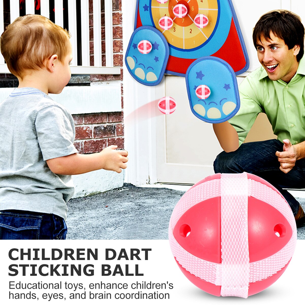 12pcs Special Sticky Paste Plastic Educational Plaything Interactive Supply for Kids Children Toddler