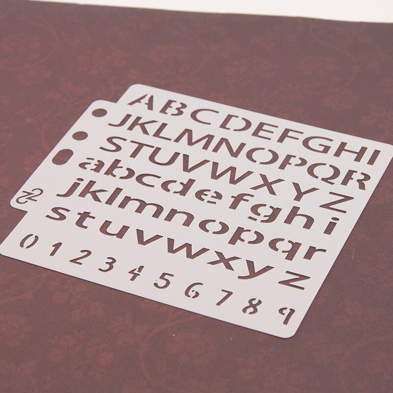 Letters Numbers Sticker Painting Stencils for Diy Scrapbooking Stamps Home Decor Paper Card Template Decoration Album Crafts Art