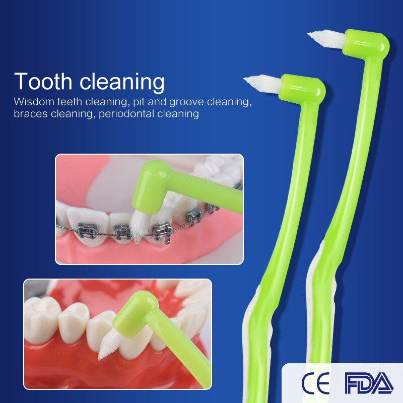 1/3 st interdentalborsterengöringsmedel tandtråd mjuk 0.15mm nominella borst bärbar ortodontisk tandställning rengöring munvård tandrengöring