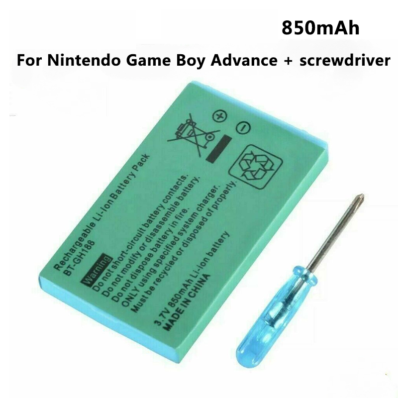 For GBA SP Battery Rechargeable Battery Lithium-ion Battery Pack for Nintendo Game Boy Advance 5-10pcs 3.7V 850MaH