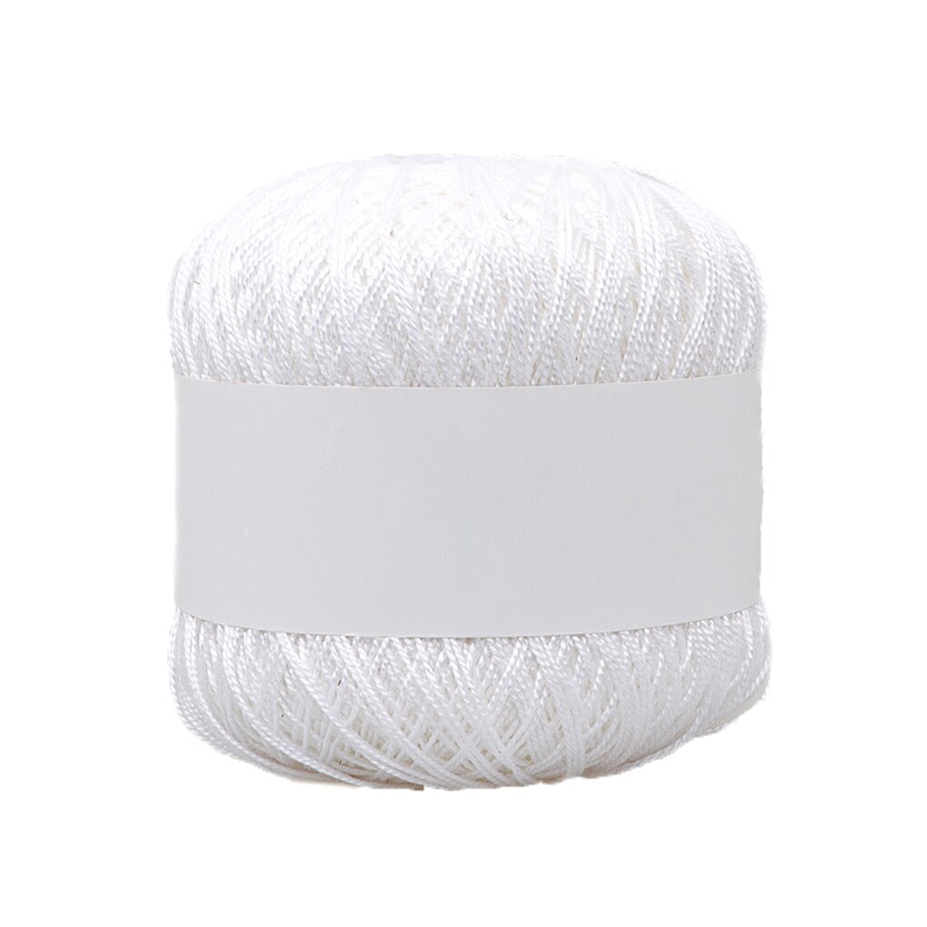 Hilo de ganchillo de algodón de leche para tejer a mano, hilo antipelusas de buena para cárdigan, bufanda, sombrero, suéter, muñeca: pure white