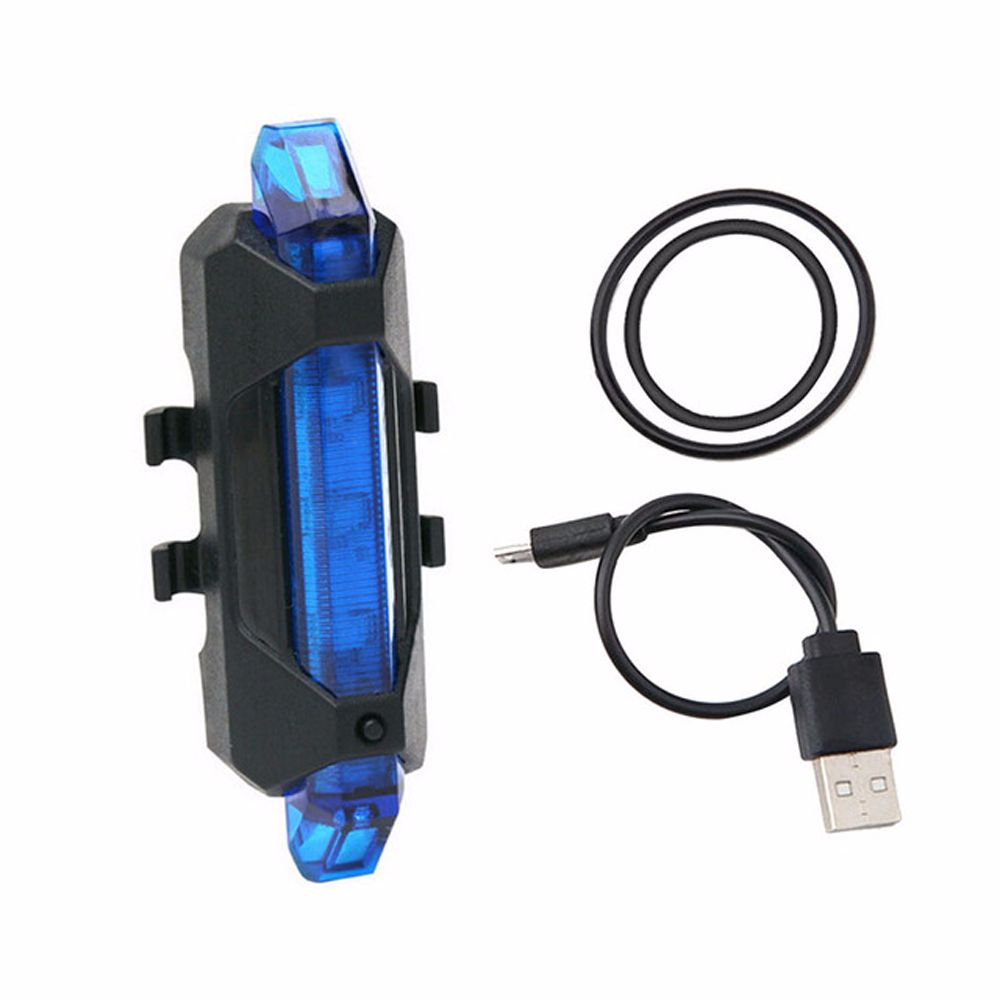 Fietslamp voor- en achterlicht fietsaccessoires usb-oplader fietsverlichting achterlicht fietsverlichting fiets achterlicht: Wit