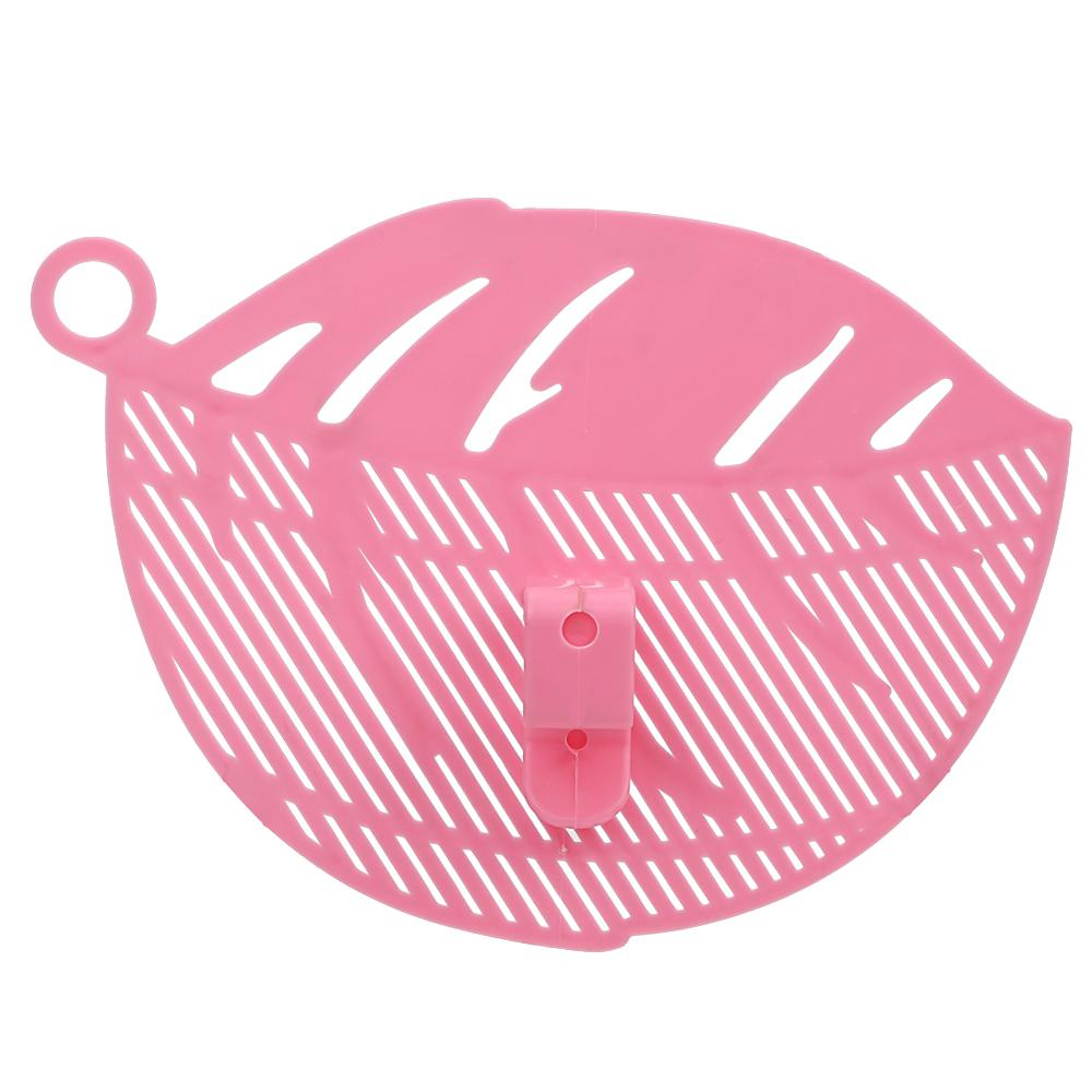Filtro de agua para filtrado de arroz, tamiz filtrante, filtro de lavado para judías y guisantes, tabla de drenaje, tipo a presión, en forma de hoja, colador para limpiar arroz: pink