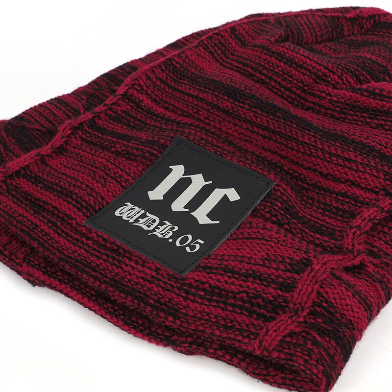 Nc label herr och dam bomullsmössa scarf kostym herr vintermössa scarf 2 delar set plus sammet tjock utomhus varm mössa