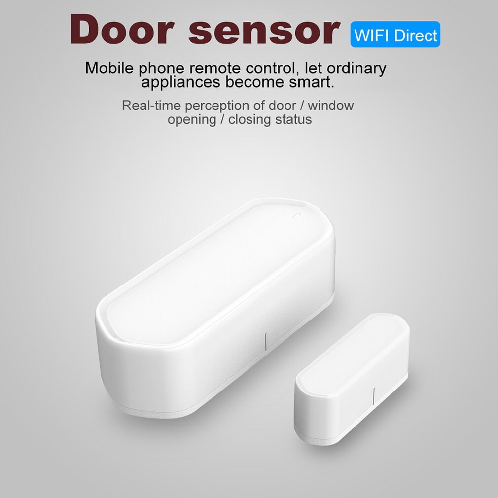 Praktische Deur En Raam Sensor Smart Home Wifi Deur Magnetische Alarm Google Voice Control App Alarmen