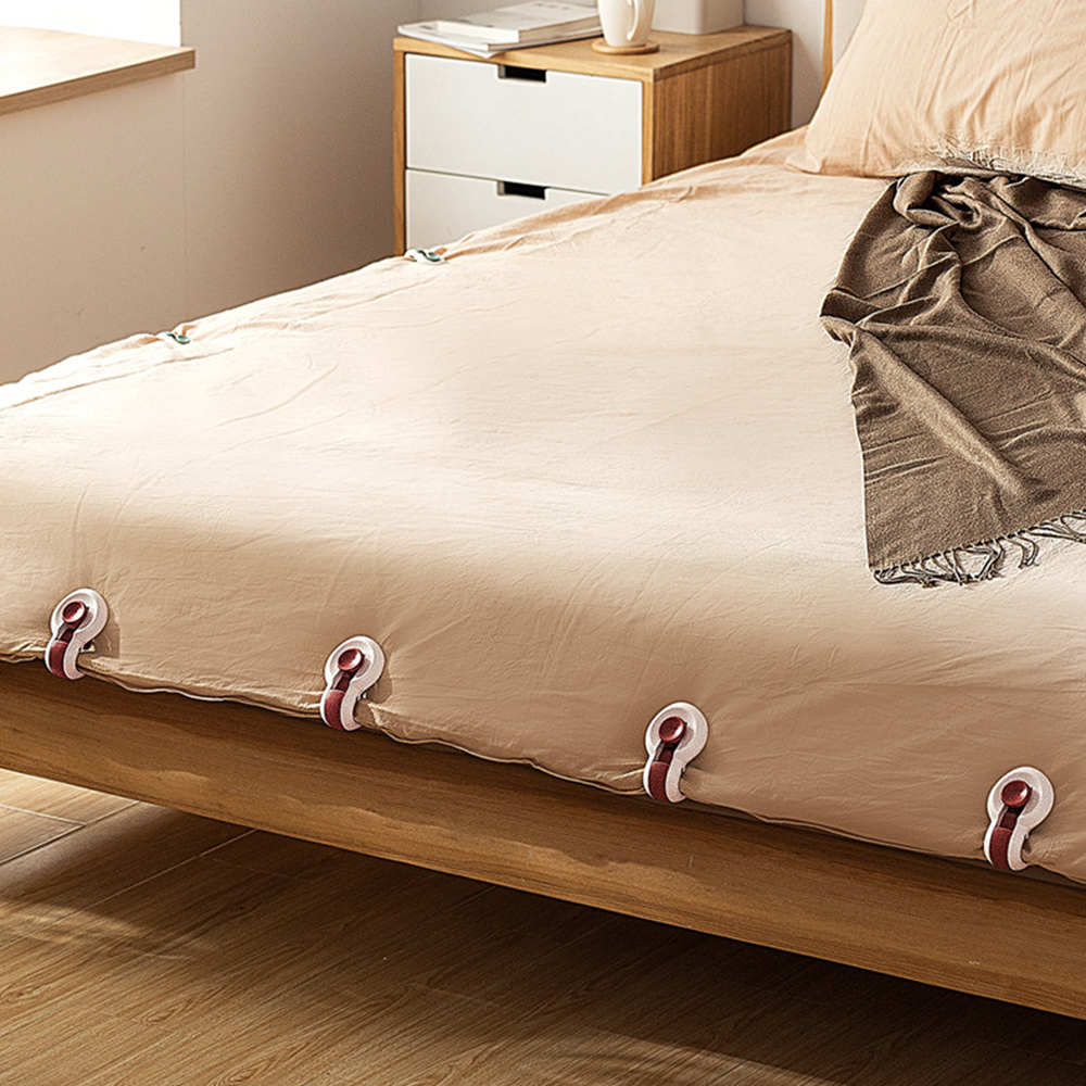 6pz clip per trapunta copripiumino antiscivolo coperta di plastica clip di fissaggio clip copriletto copripiumino fissatore dispositivo anti-corsa
