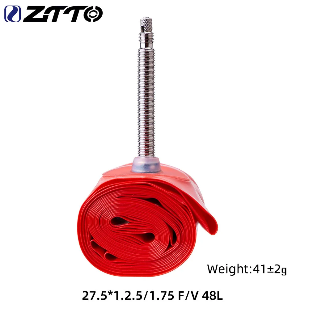 Ztto ultralett tpu sykkelslange 26/27.5/29 tommers sykkelslange fransk ventil lengde  fv 48mm 60mm 80mm 700c landeveissykkeldekk: beige