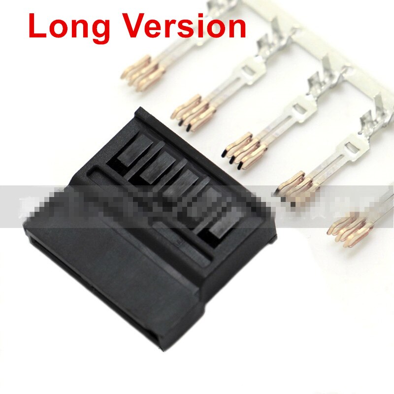 10 sets/partij Zwart IDE HDD sata Power mannelijke connector met koperen terminal metalen pin voor Harde Schijf