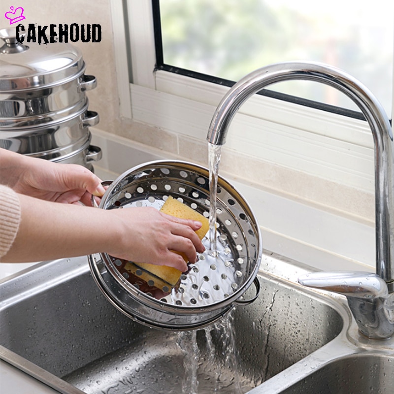 Chinese Cookware Stainless Steel Thickened Steamer Multi-function Soup Steamer Kitchen Fish Rice Vegetable Universal Steamer