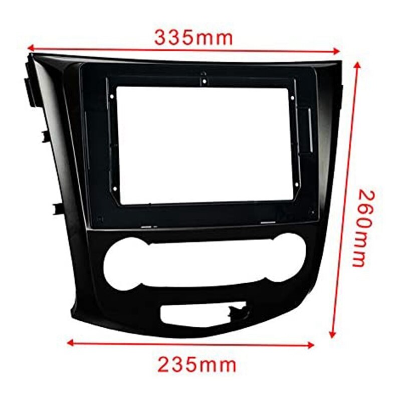 10,1 zoll Auto Stereo Faszie Tafel Rahmen DVD Tafel Lünette Rahmen Installation trimmen Bausatz passen für NISSAN Qashqai