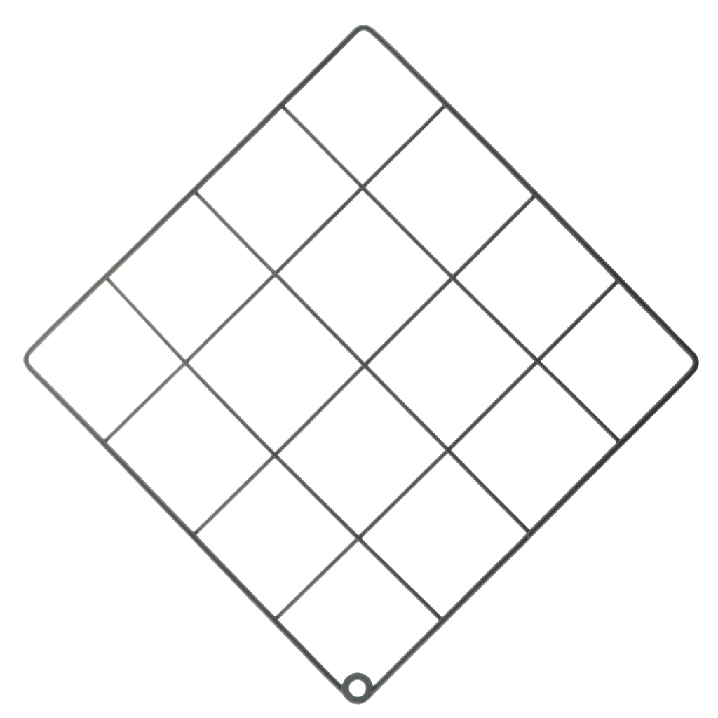 DIY Grid Photo Wall Mounted Mesh Metal Wire Display Panel Wall Art Display Organizer, Memo Board, 20x20cm