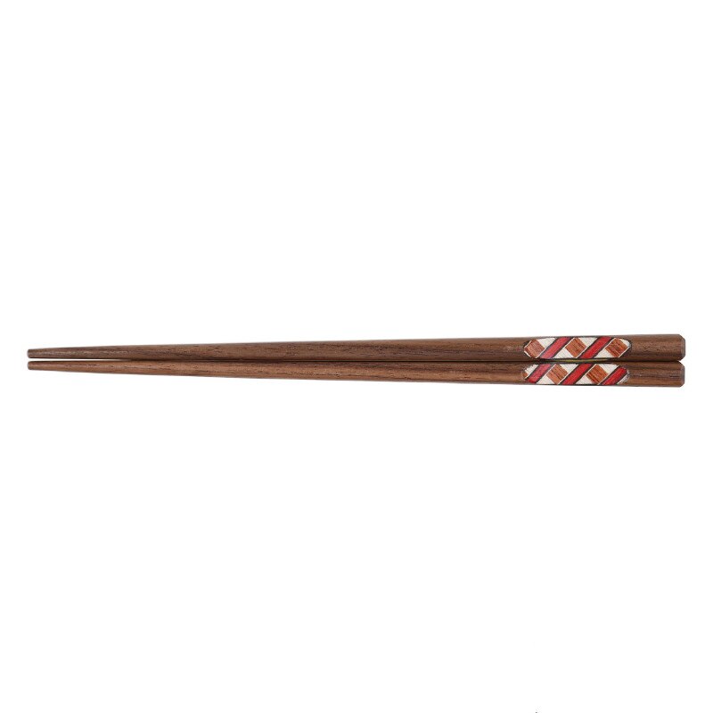 Palillos de cuchara de nogal negro, palillos chinos reutilizables, palitos de madera Natural, cuchara de té, cucharas de servicio: 1