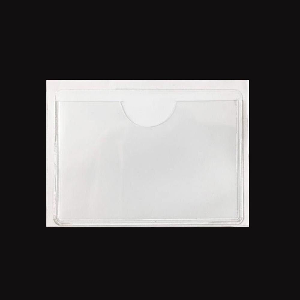 4pcs Card Cover Durable Plastic Self-Adhesive Clear Card Holder Organizing Cover Card Label Card Pocket 100 x 80mm